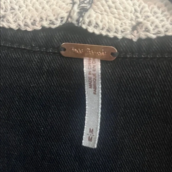 Free People Black and Gray Jean Jacket - Picture 7 of 9